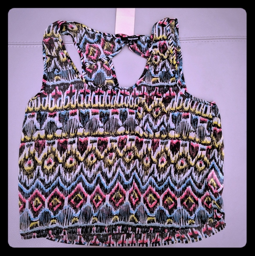 festival Aztec print colorful tank top - NWT